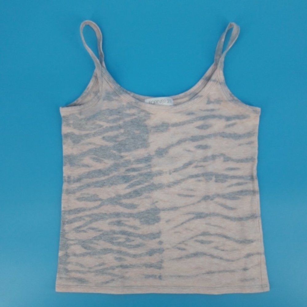 Tiger Dye Reworked Forever 21 Cropped Tank